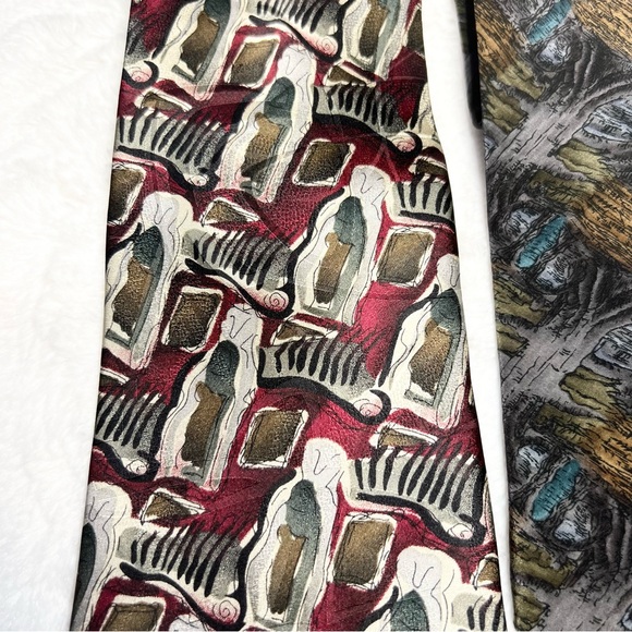 2 Jerry Garcia Men’s Silk Ties Grateful Dead Banyan Tree & Courtyard Performance - Picture 4 of 9